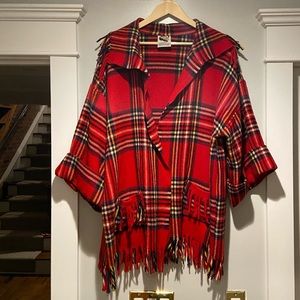Vintage wool J.Jill timeless Christmas chic wrap L